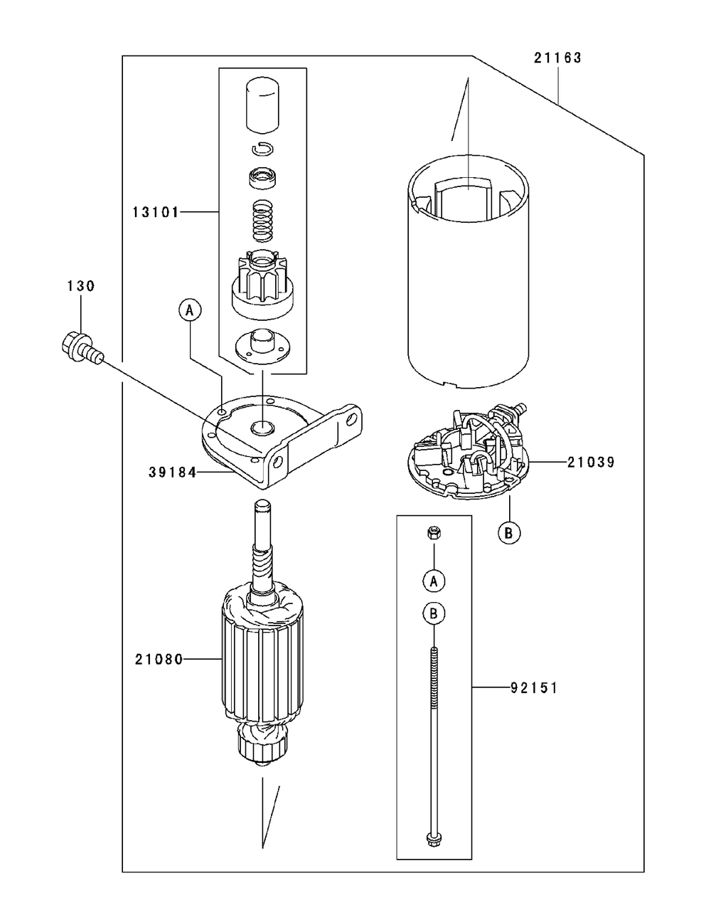 Fh721v As26 Starter Diagram and Parts List for M60-KW 53BB5D8X750-25HP-OHV Cub Cadet Lawn Tractor